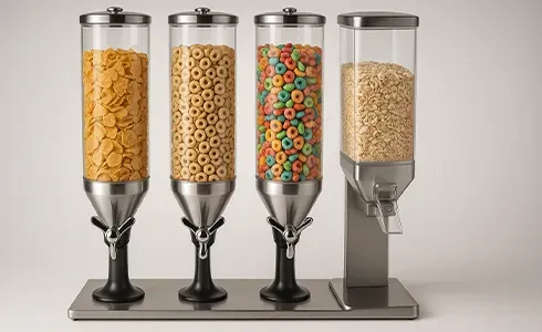 Cereal Dispensers and Dry Food Dispensers