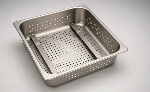 Pre-Rinse Baskets, Detachable Drainboards