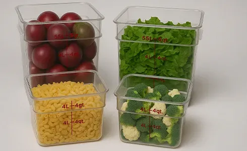 Graduated Food Storage Containers