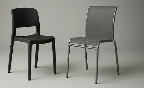 Side Stacking Outdoor Chairs