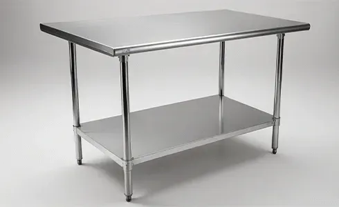 Work Tables with Undershelf